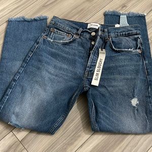 Brand new slim slouchy Zara jeans